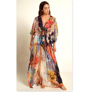 Floral Kimono Duster Cardigans Beach Cover up NEW